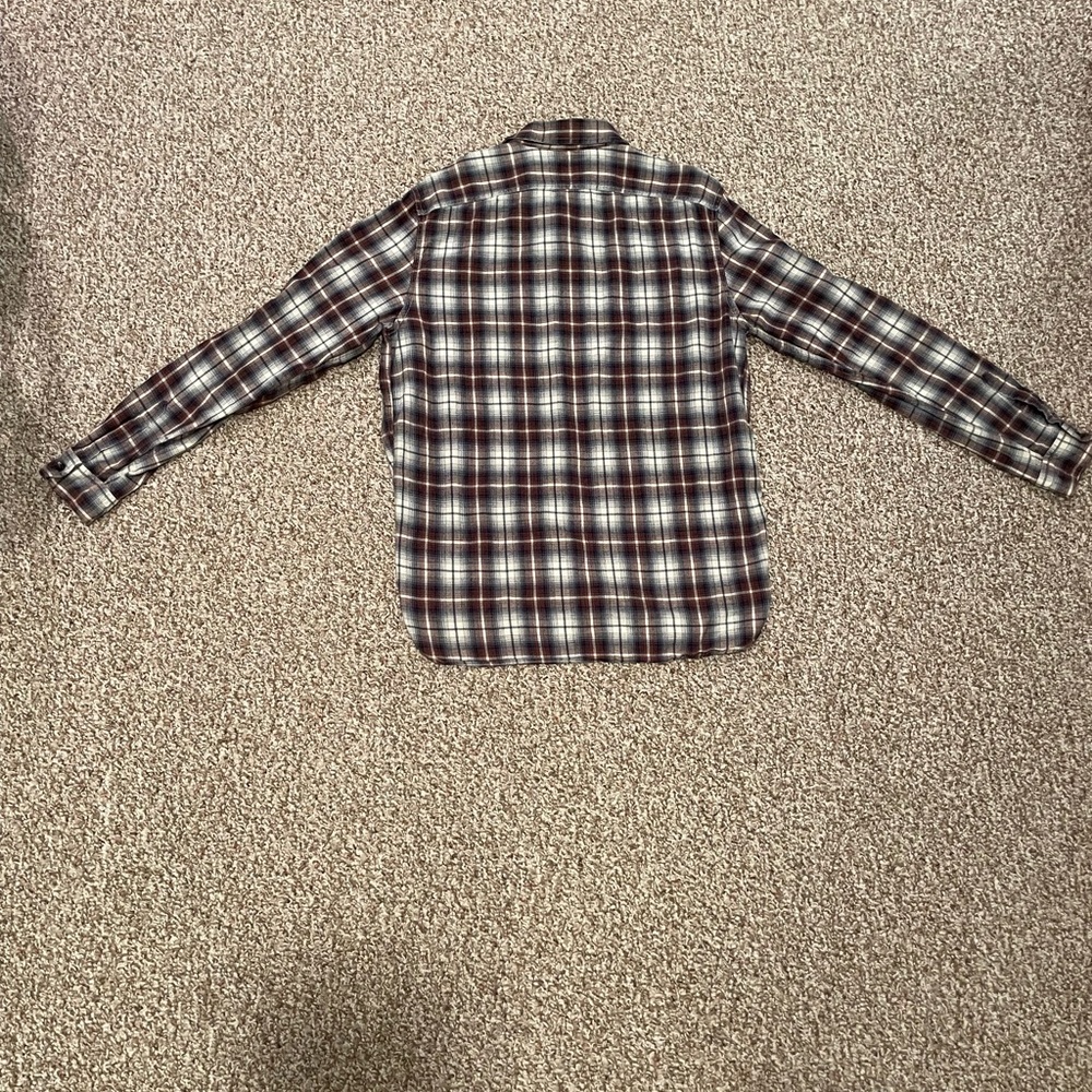 Gapmens Large Flannel Collared Button Double Pock… - image 4
